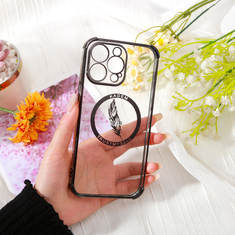 KADEM For iPhone 14 Pro Max Case Four Corners Anti-Drop Electroplated TPU Phone Shell KADEM For iPhone 14 Pro Max Case Four Corners Anti-Drop Electroplated TPU Phone Shell